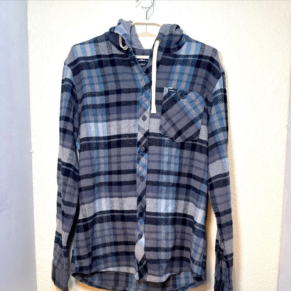 O’Neill Clayton Hood size small HO1104203 Gray Blue